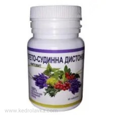 ВЕГЕТО-СОСУДИСТАЯ ДИСТОНИЯ 60таб. Фитовит