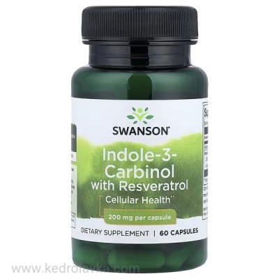 Индол-3 Swanson 60 капс, по 200 мг., iHerb