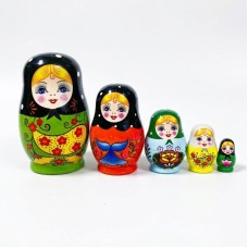 Матрёшка глянец, рост 19см - 5